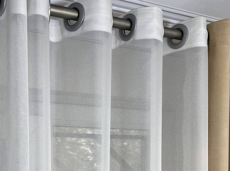 پرده حریر اسکاچی شاین سفید ارتفاع ۲/۷۰ در عرض ۳ متر