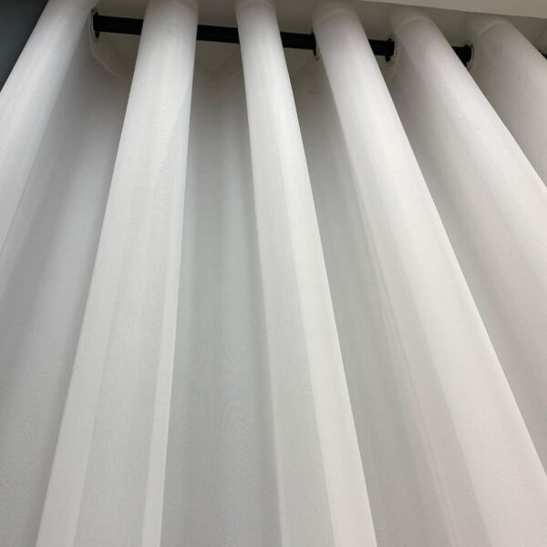 پرده حریر اسکاچی شاین سفید ارتفاع ۱/۸۰ در عرض ۳ متر